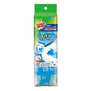 【5セット】 3M スコッチ・ブライト TM 取り替え式トイレクリーナー 洗剤付 取り替え用スポンジ T-557-6RFX5