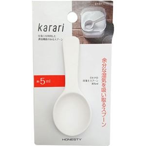 【10セット】 アネスティ Karari 珪藻土スプーン 約5ml ホワイト HO1890X10