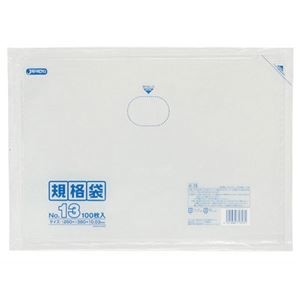 【5セット】 ジャパックス LD 規格袋 13号 0.030mm厚 100枚 透明 K-13X5