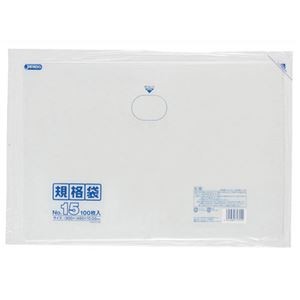 【5セット】 ジャパックス LD 規格袋 15号 0.030mm厚 100枚 透明 K-15X5