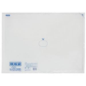 【5セット】 ジャパックス LD 規格袋 19号 0.030mm厚 100枚 透明 K-19X5