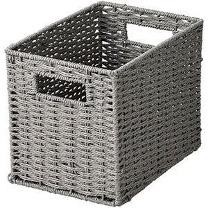 【5セット】 ちどり産業 ペーパーバスケット深型ハーフタイプ グレー CH-405GYX5