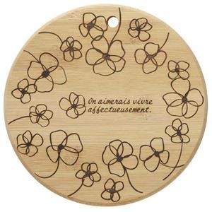 【5セット】 トルネ 竹鍋敷 大 フラワーガーデン NBS-101X5