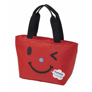 【5セット】 トルネ 保冷弁当袋スマイル レッド P-2950X5