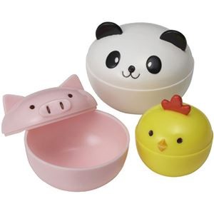 【10セット】 トルネ どんぶりアニマルカップ 3個入 P-2969X10