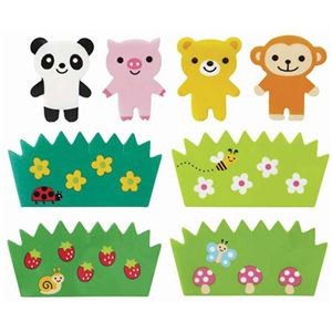 【10セット】 トルネ かくれんぼアニマルバランセット 16枚入 P-2988X10