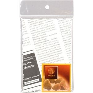 【10セット】 パール金属 ラフィネ ペーパーお菓子袋マチ付 M ニュースペーパー4枚入 D-6260X10