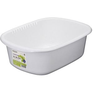 【5セット】 岩崎工業 クッキンパル 洗い桶小判型 ホワイト K-1649-WHX5