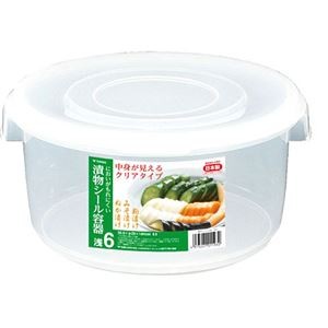 【5セット】 新輝合成 漬物シール 浅6型 ナチュラル MMT11932X5