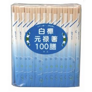 【5セット】 大和物産 新水玉元禄箸100膳 MMT06491X5