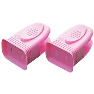 【5セット】 スマイルキッズ にぎりやすい安全プラグカバー ピンク AKN-08PKX5