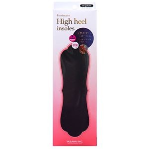 【5セット】 矢澤 Footmate ハイヒールインソール ブラック L(25.0～26.0cm) footmate30344X5