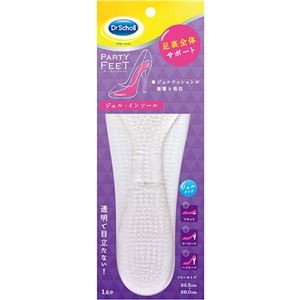 【5セット】 Scholl's Wellness ドクターショール パーティーフィート ジェルインソール クリア drscholl04532X5