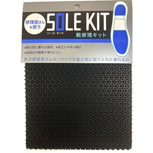 【5セット】 TOKYO ロイヤルリビング K.K ソールキット AGシート ブラック royalliving12104X5