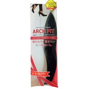 【5セット】 荒川産業 アーチフィット L ブラック ARAKAWA06825X5