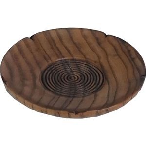 【5セット】 アサヒ興洋 木製茶托 梅型 4.0寸 TY15-02X5