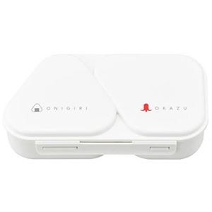 【5セット】 オーエスケー おにぎり ランチケース ホワイト MMT37891X5