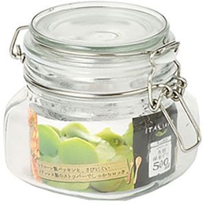 【5セット】 パール金属 イタリアーナ 角型保存ビン500ml MMT10098X5