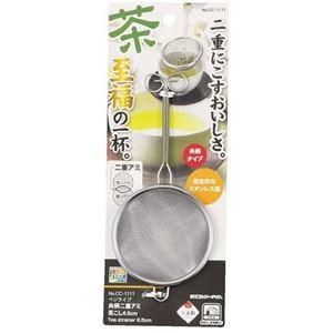 【5セット】 パール金属 ベジライブ 共柄二重アミ茶こし6.5 CC-1111X5