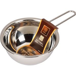 【5セット】 パール金属 ラフィネ ステンレス製手付ボール13cm 目盛付 D-6262X5