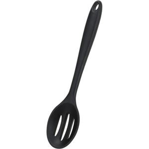 【5セット】 パール金属 TOUCH シリコーン穴あきスプーン 大 BLACK G-5086X5