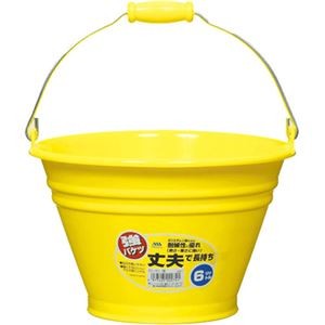 【5セット】 ヒマラヤ化学 カラーバケツ 6型 YE イエロー MMT02741X5
