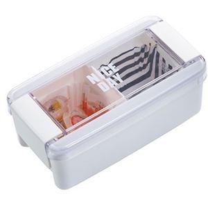 【5セット】 岩崎工業 イージーケアランチボックス1段 WH ホワイト B-1487WHX5