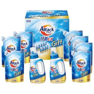 花王 アタック抗菌EXギフト アタック抗菌EX詰替用(590g)×7、アタック抗菌EX(750g)×2 V4061619