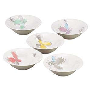 ハナエモリ ペタル ファイブボウルセット 径16×5cm 電子レンジOK K50505825
