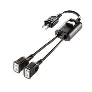 サンワサプライ 一括集中スイッチ付き電源延長コード 2P 2分岐 2個口 ブラック TAP-EX2SWBK
