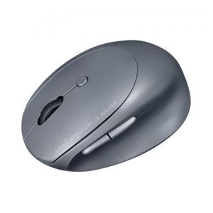 サンワサプライ 静音Bluetooth小型エルゴノミクスマウス 充電式 5ボタン ブラック MA-EBBS522BK