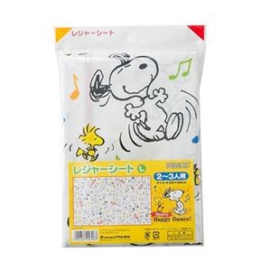 【5セット】 アサヒ興洋 レジャーシート スヌーピー L  MMT43067X5