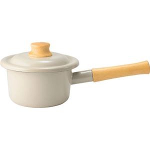 富士ホーロー コットンプラス ミルクパン14cm グレージュ C6124566