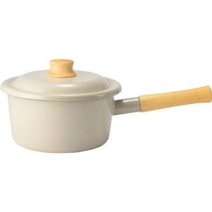 富士ホーロー コットンプラス ソースパン18cm グレージュ 2.3L C6124594