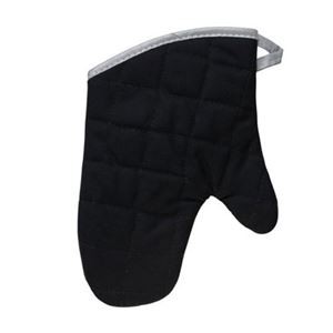 【5セット】 万年 耐熱オーブンミット 10インチ ブラック TVM-1X5