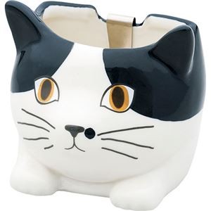 ミニかやり ハチワレ 10.6×9.7×9.9cm(スコティッシュ10.2×9.6×8.5cm) B1009537