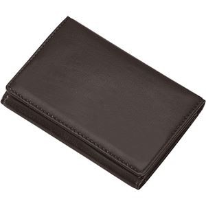 【3セット】 レイメイ藤井 GLOIRE メモホルダー付名刺入れ(合皮製)ブラック GLN1054BX3
