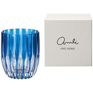 Rays ロックグラス320ml ブルー φ7.9×9.6cm C6107620