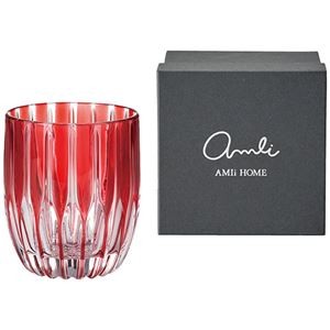 Rays ロックグラス320ml レッド φ7.9×9.6cm C6107644