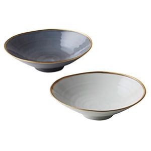 はんなり 浅鉢ペア 金薄雲 約φ15.5×4.3cm C6103599