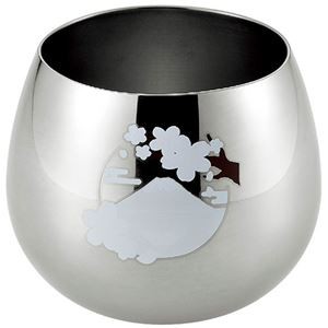 燕熟の技 桜に富士 感温スイングタンブラー 390ml φ9×8cm C6110640