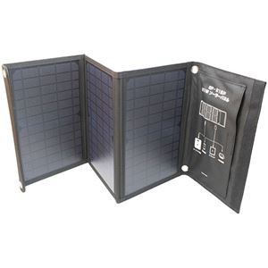 Solpa エネポルタ 折り畳みソーラーパネル 82×29×2.5cm(折り畳み時19.5×29×3.5cm) C6016557