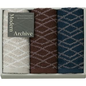 Modern Archive フェイスタオル3P 34×70cm MAC2530 B1118628
