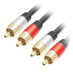 【3本セット】 HORIC RCAオーディオケーブル 1m 2RCA RC10-800RSBX3