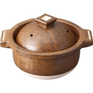 信楽焼 Hangout ごはん鍋(3合用) 24.5×29.5×16.5cm(2L) B1155569