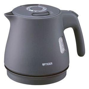 タイガー 蒸気レス電気ケトル0.6L ナイトブラック 21.2×16.1×16.7cm C6119616