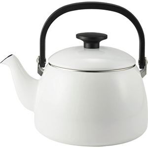富士ホーロー コットンプラス ケトル2.5L ホワイト 24×18.5×21cm C6124616