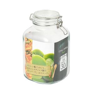 【5セット】 パール金属 イタリアーナ 角型保存ビン3.0L L-1008X5