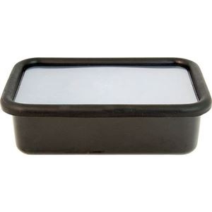 HANAKO 抗菌琺瑯ブラック浅型角容器0.76L 17.5×11.5×5.5cm C6124690