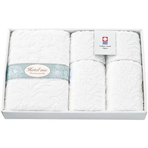 Hotel use premium quality パディII タオルセット フェイスタオル・ウォッシュタオル×各2、バスタオル×1 C6060584
